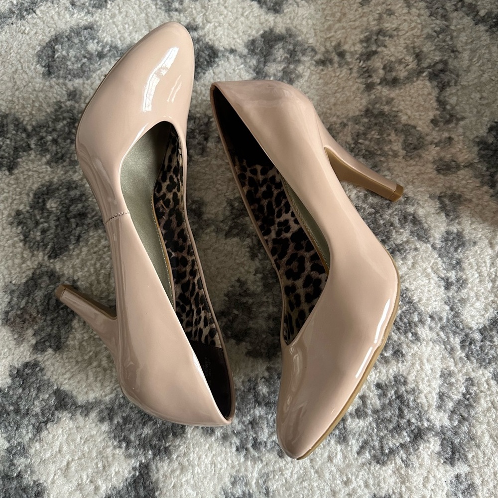 Nude Patent Leather Heels
